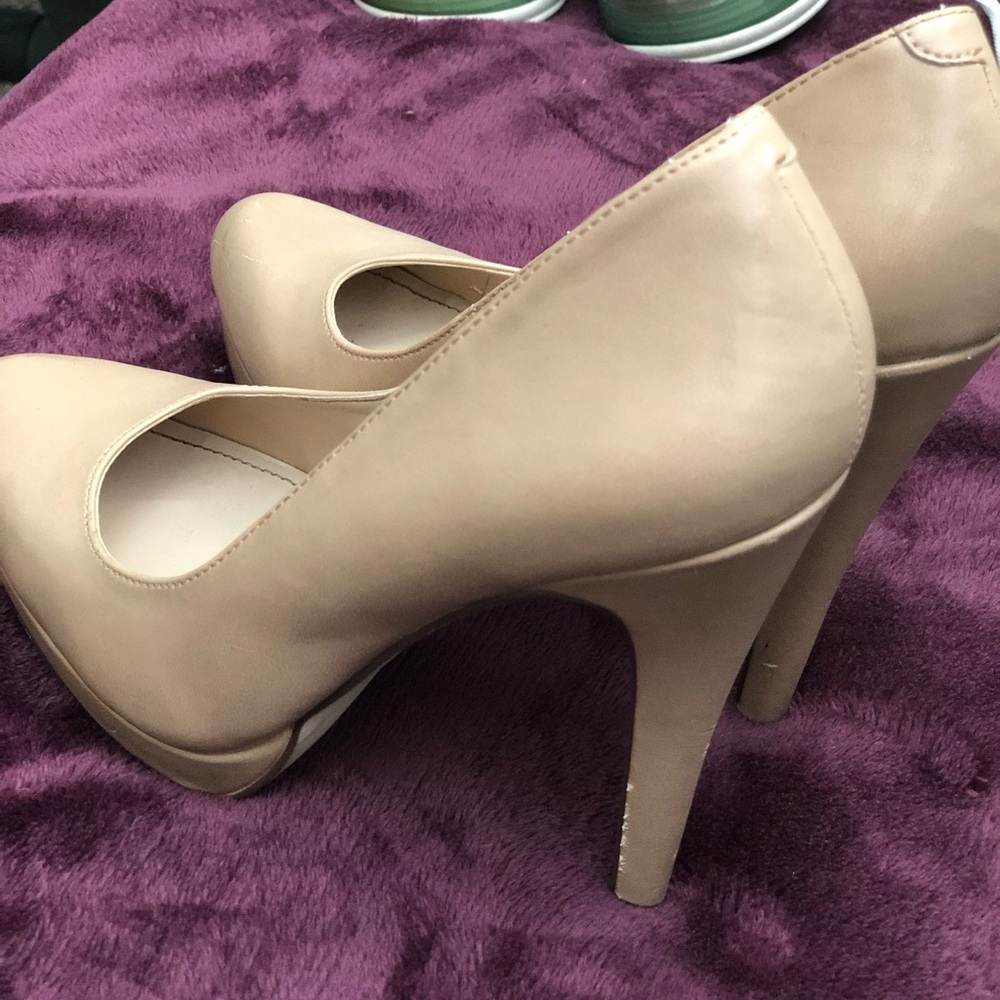 Nude pair of high heels